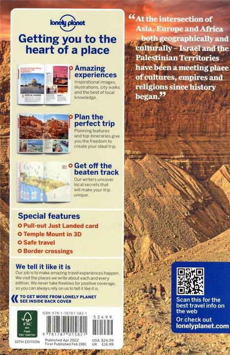 Produktbild Israel & the Palestinian Territories (Englisch, Collectif, 2022)