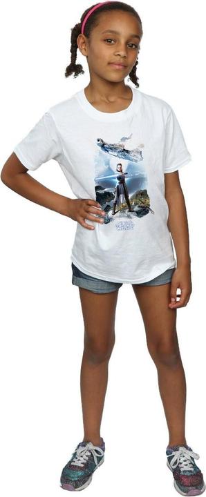 Image du produit Star Wars Rey Faucon Millenium T-shirt en coton fille (152, 158)