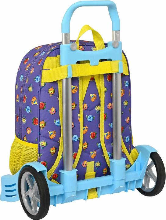 Image du produit Superthings Sac à dos scolaire à roulettes Guardians of Kazoom Violet Jaune (32 x 42 x 14 cm) (14 l)