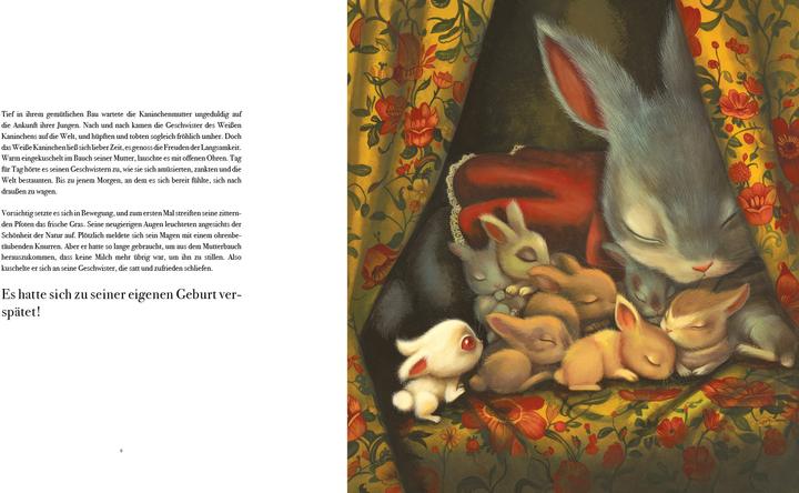 Immagine prodotto Das Weisse Kaninchen kommt zu spät (Tedesco, Edmund Giacobbe, Benjamin Lacombe, 2025)