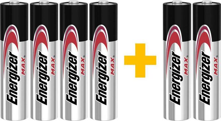 Image du produit Energizer Piles alcalines max, 4+2 (6 pcs, AAA)