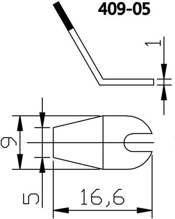 Produktbild Toolcraft Lötkolbenpinzette Lötspitze Lötdüse für 2266985 (Lötspitze)