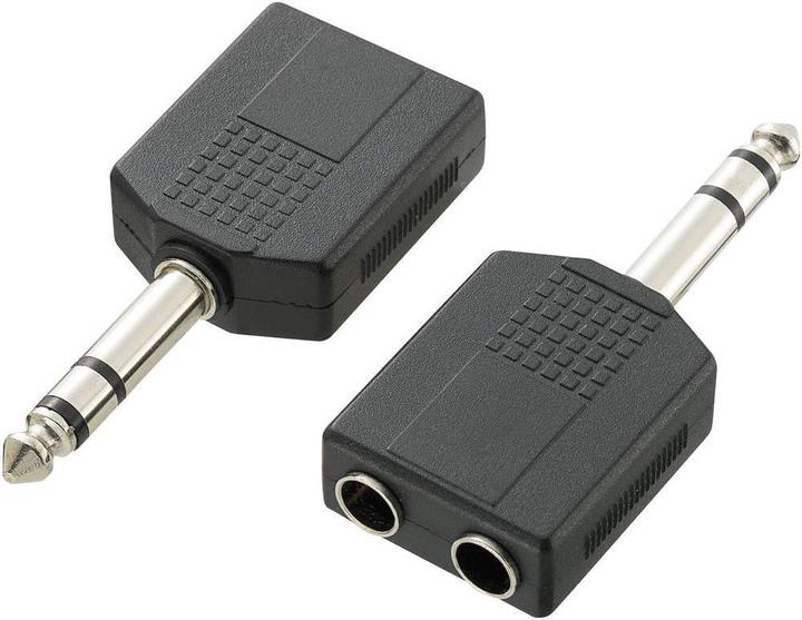 Produktbild SpeaKa Professional SpeaKa 6.3 mm Klinkenstecker an 2x 6.3 mm Klinkenbuchse Adapter stereo