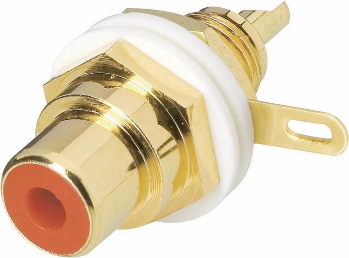 Actual product image BKL Electronic Cinch built-in socket gold-plated