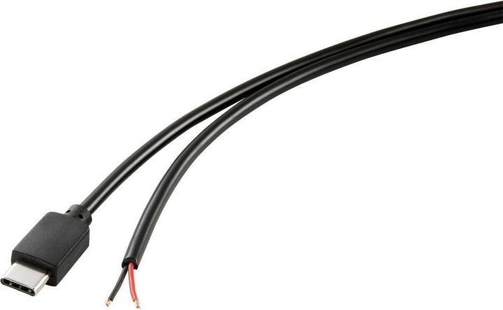 Productafbeelding Tru Components USB-C stroomkabel met 2 open kabeleinden