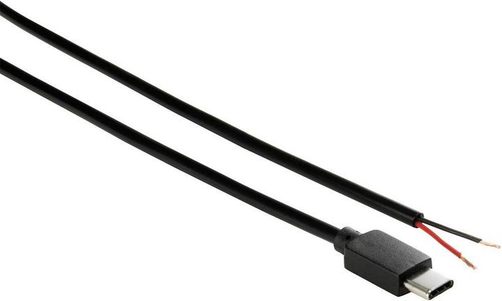 Productafbeelding Tru Components USB-C stroomkabel met 2 open kabeleinden