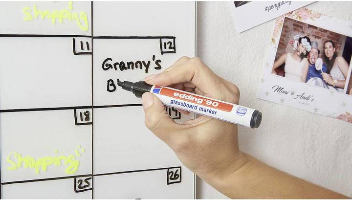 Produktbild Edding 90 Glasboardmarker - für brillante Ergebnisse (Gelb, 3 mm, 1 x)