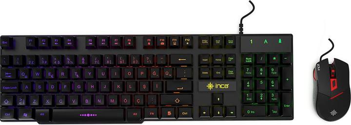Produktbild Inca Gaming Tastatur IKG-448 inkl. Maus, RGB, dt. Layout retail (DE, Kabelgebunden)
