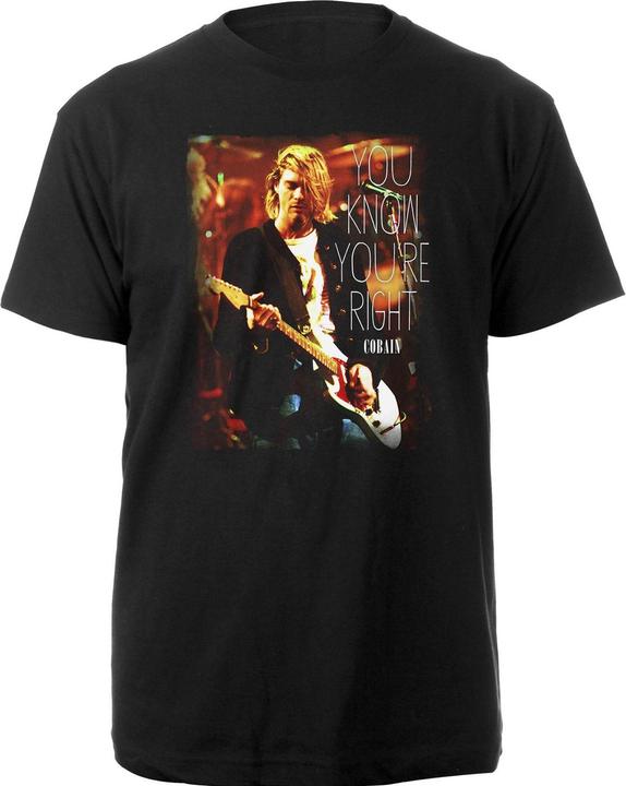 Produktbild Kurt Cobain Unisex Adult You Know You're Right T-Shirt (S)