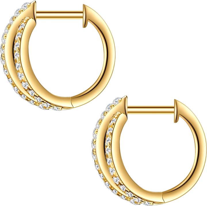 Produktbild Trilani Damen Sterling Silber Zirkonia gelbgold - 26775 (Sterling Silber)