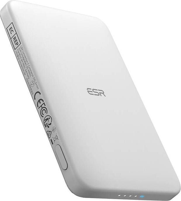 Immagine prodotto ESR Qi2 MagSlim 5000 mAh magnetic powerbank (white) (5000 mAh)