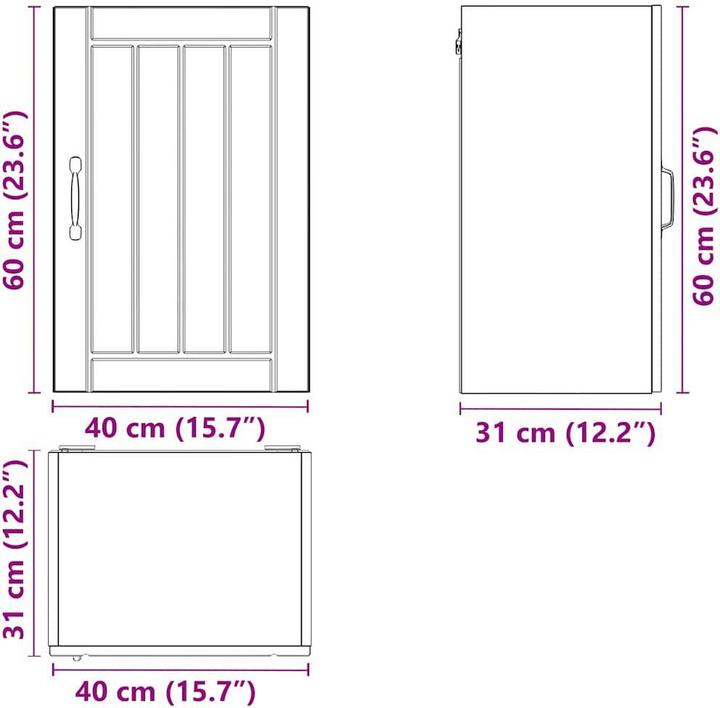 Image du produit VidaXL Madlene (40 x 31 x 60 cm)