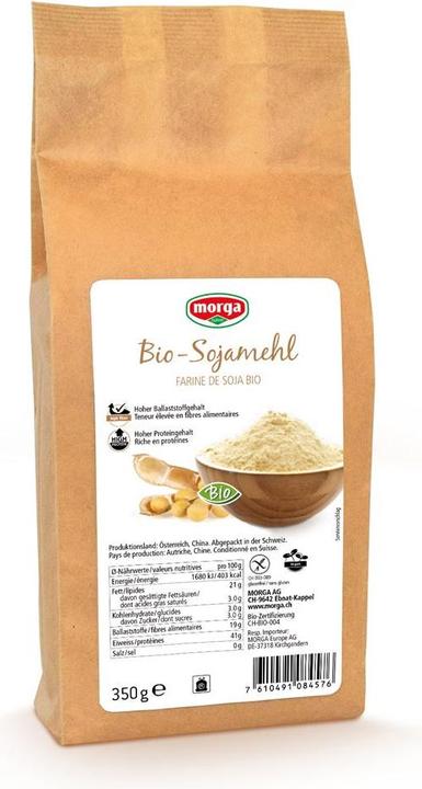 Image du produit Morga Farine de soja biologique sans gluten (350 g)