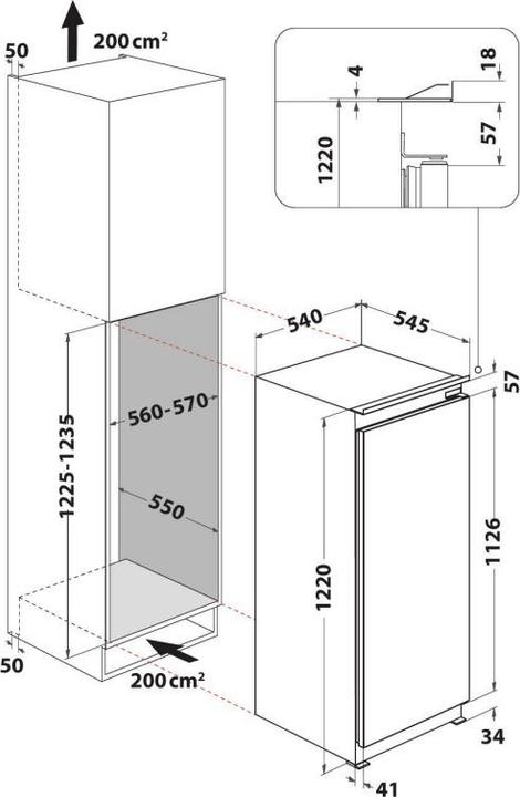 Produktbild Indesit SZ 12 A2D/I 2 Eintüriger Kühlschrank (189 l)