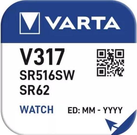 Produktbild Varta Knopfzelle V317 (1 Stk., SR62, 10.50 mAh)