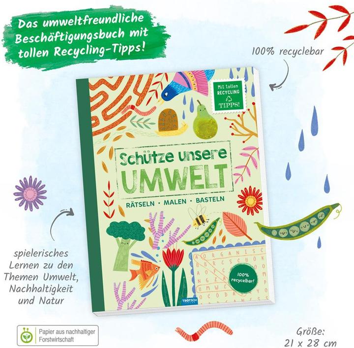 Actual product image Activity book Protect our environment Puzzles Colouring Crafts Nature