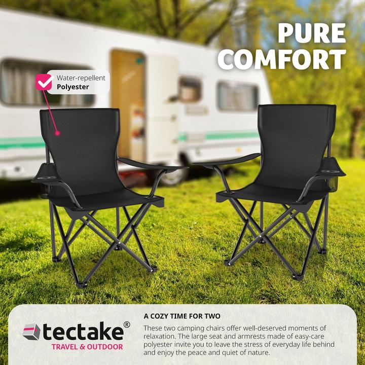 Image du produit tectake 2 chaises de camping Gil