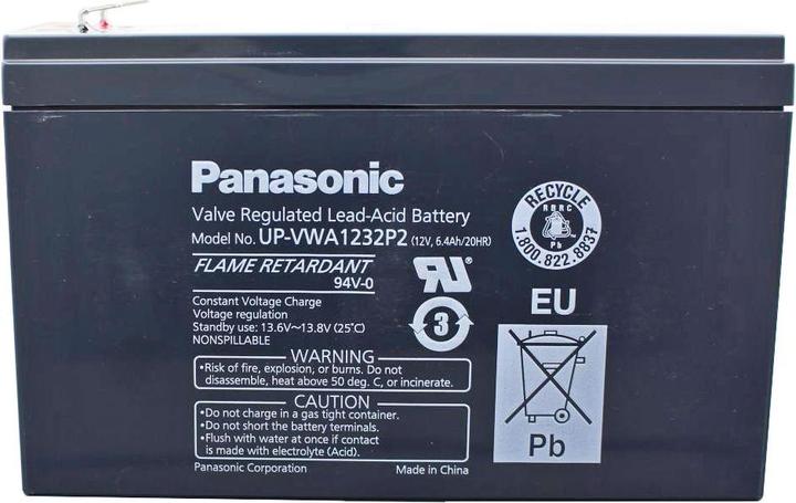 Actual product image Panasonic Battery UP-RWA1232P2 lead battery 12Volt 4,5Ah, NEW now UP-VWA1232P2 (12 V)