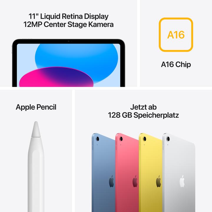Produktbild Apple iPad 2025 (11. Gen) (nur WLAN, 11", 128 GB, Blue)