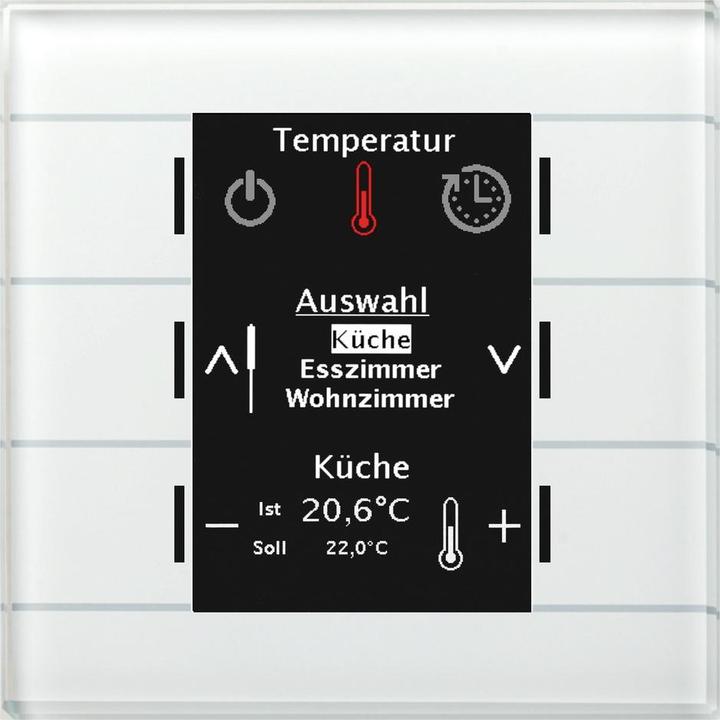 MDT MDTtechno. Glass control panel Smart with colour display BE-GBZW.01