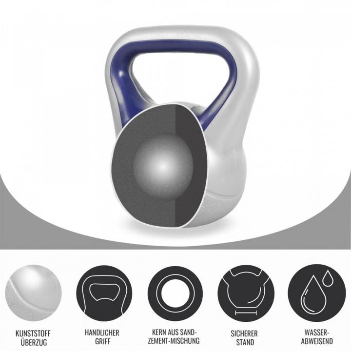 Image du produit Gorilla Sports Kettlebell Stylish (1 x 10 kg, 1 x 18 kg, 1 x 20 kg, 1 x 2 kg, 1 x 4 kg, 1 x 3 kg, 1 x 14 kg, 7 x 12 kg, 1 x 6 kg, 1 x 8 kg, 1 x 16 kg, 1 x 12 kg)