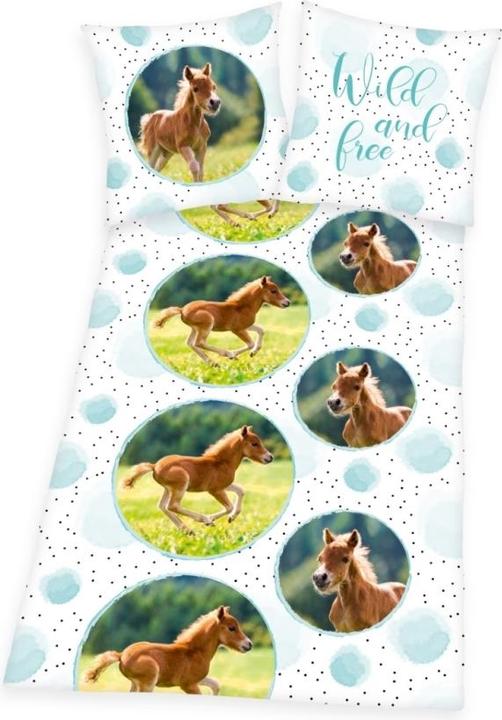 Image du produit MCU Literie cheval-poney "Wild und frei" (100 pour cent coton)