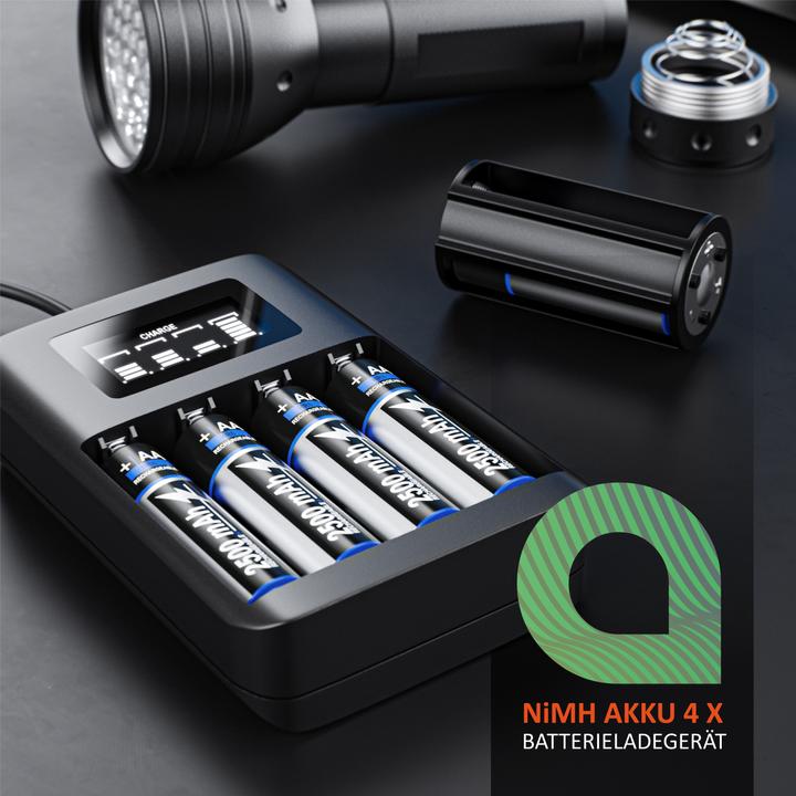 Actual product image Aplic 4-slot battery charger (Chargers without battery)