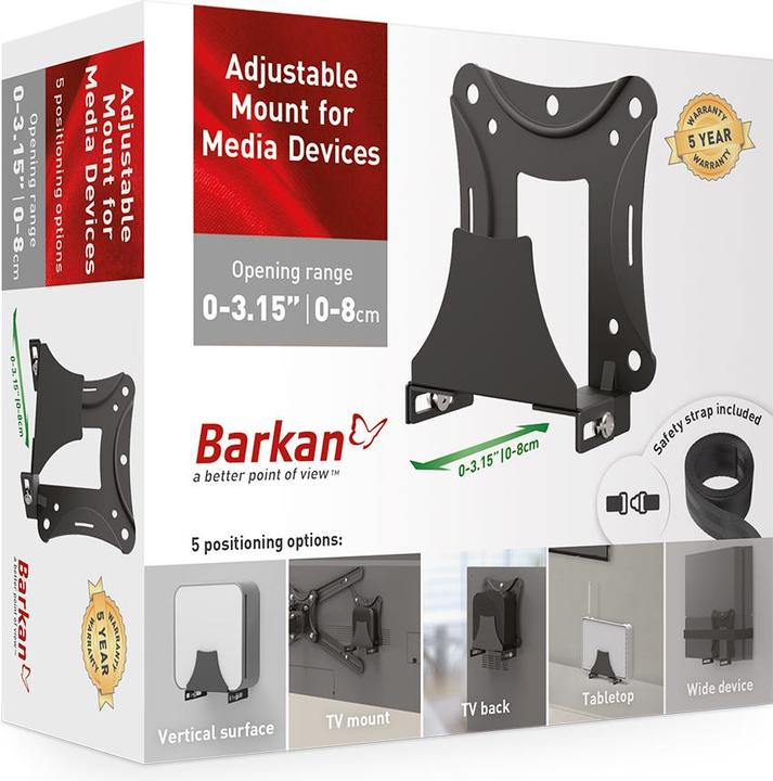 Actual product image Barkan Media Halterung (AV Support, Mounting- / Adapterplates)