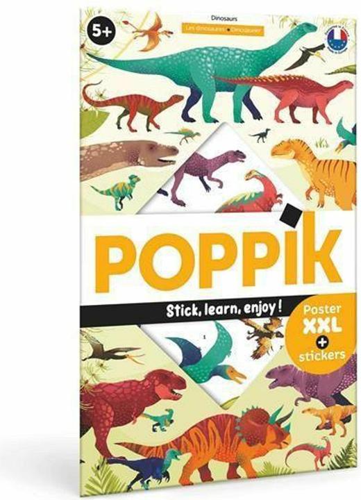 Image du produit Poppik Autocollants Poster éducatif Dinosaure