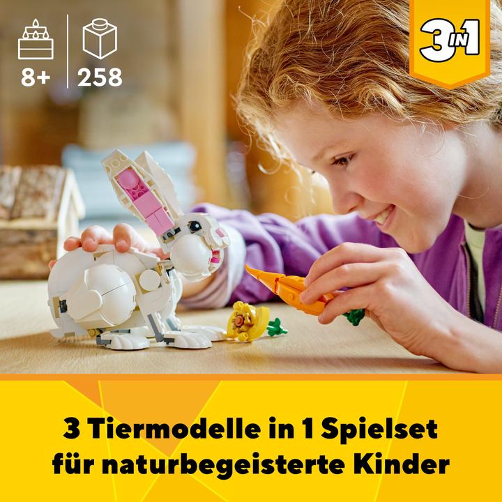 Produktbild LEGO Weisser Hase (31133, LEGO Creator 3-in-1)