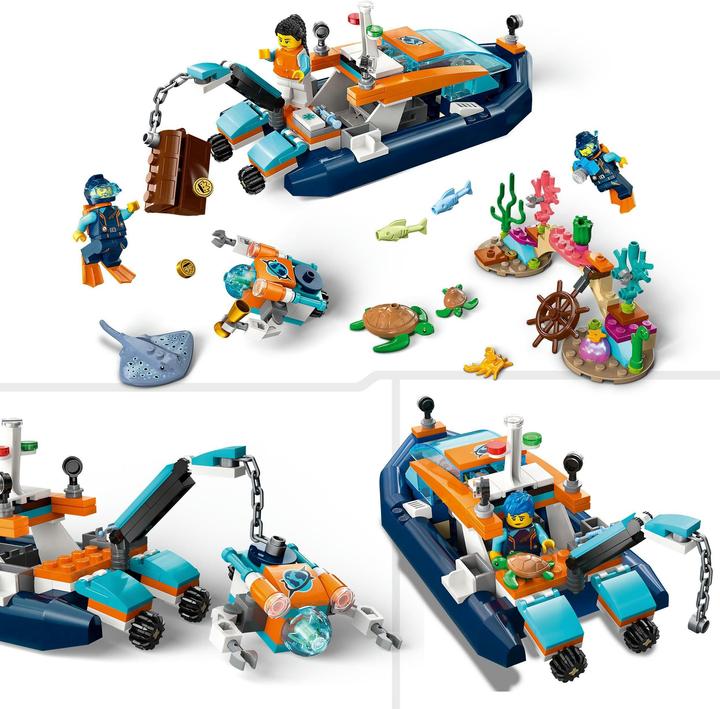 Actual product image LEGO 60377 Marine explorer boat (60377, LEGO City)