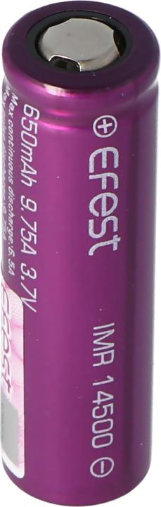 Produktbild Efest IMR 14500 (Pluspol flach) (1 Stk., 14500, 650 mAh)