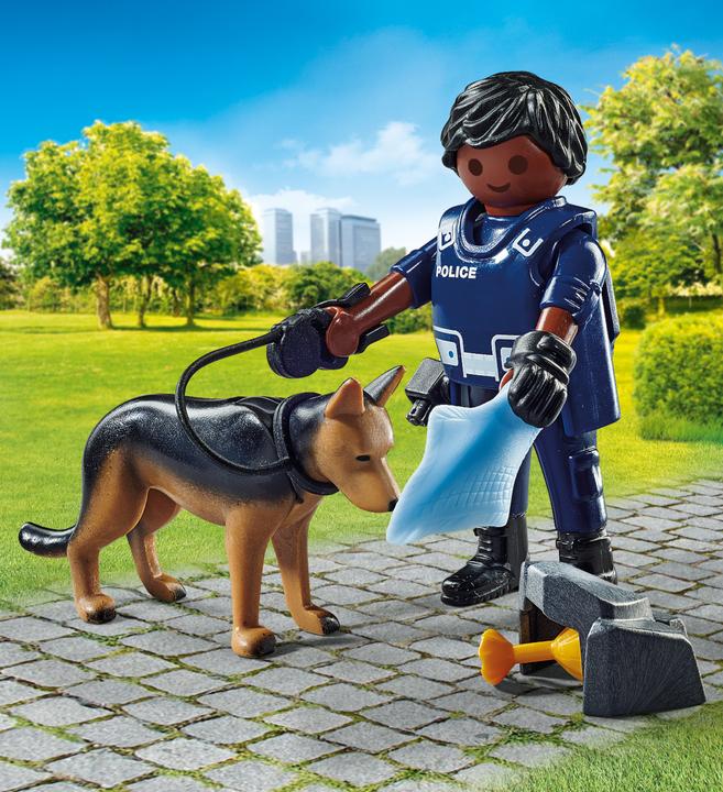 Produktbild Playmobil Polizist mit Spürhund (71162, Playmobil Special Plus)