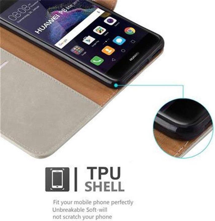 Actual product image Cadorabo Book Luxury Cover (Huawei P8 Lite (2017))