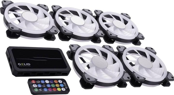Produktbild Gelid RF-RGB-MP-02 Amber 8 PRO Bundle PC Lüftersteuerung (B x H x T) 130 x 17 x (120 mm, 1 x)