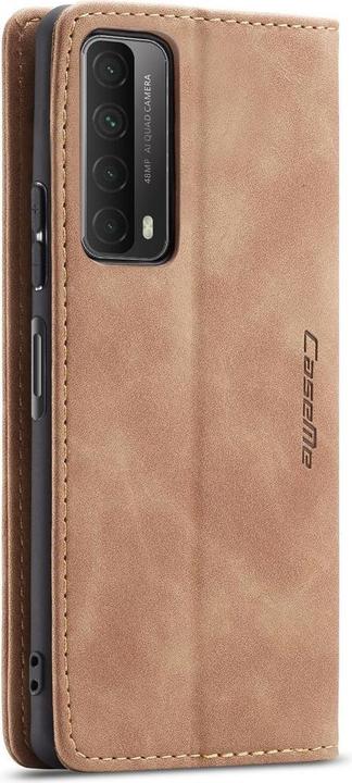 Produktbild König Design Hülle Handy Schutz für Huawei P smart 2021 Case Flip Cover Tasche Etuis Braun (Huawei P Smart (2021))