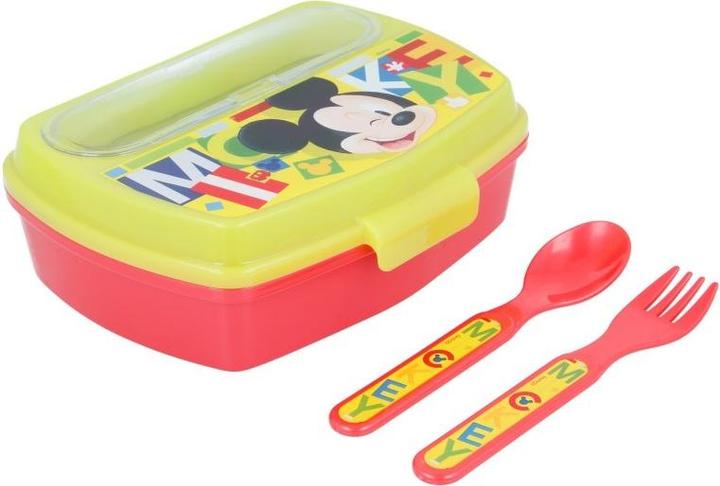 Image du produit Disney Mickey Mouse - Boîte à lunch avec couverts