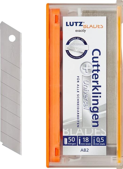 Actual product image Lutz Blades Universal Abbrechklingen-Set (50 Stück, 18mm) (Replacement blade)