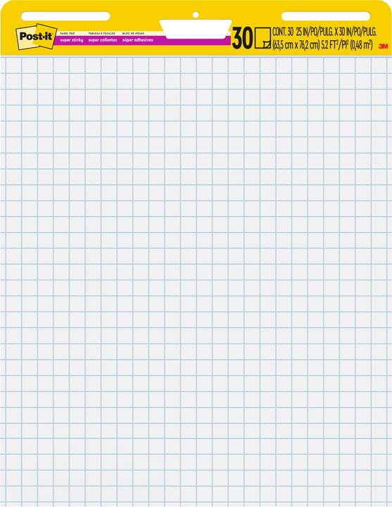Actual product image Post-it Meeting chart plaid (63.5 x 77.5 cm)