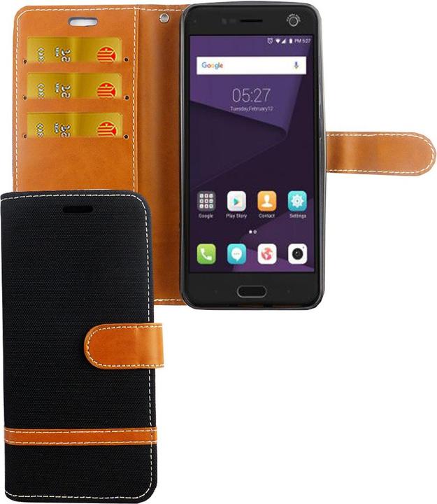 Produktbild König Design Hülle Handy Schutz für ZTE Blade V8 Case Cover Tasche Wallet Etui Handyhülle Neu (ZTE Blade V8)
