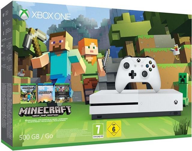 Produktbild Microsoft Xbox One S 500GB, Minecraft Bundle