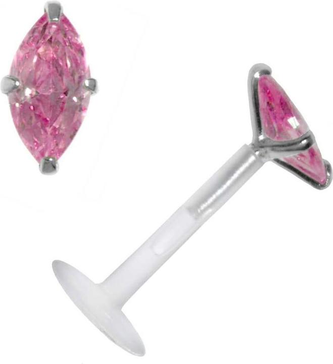 Produktbild Bijouteria Piercing für Lippe/Tragus (Bioplast, Silber 925, Zirkonia)