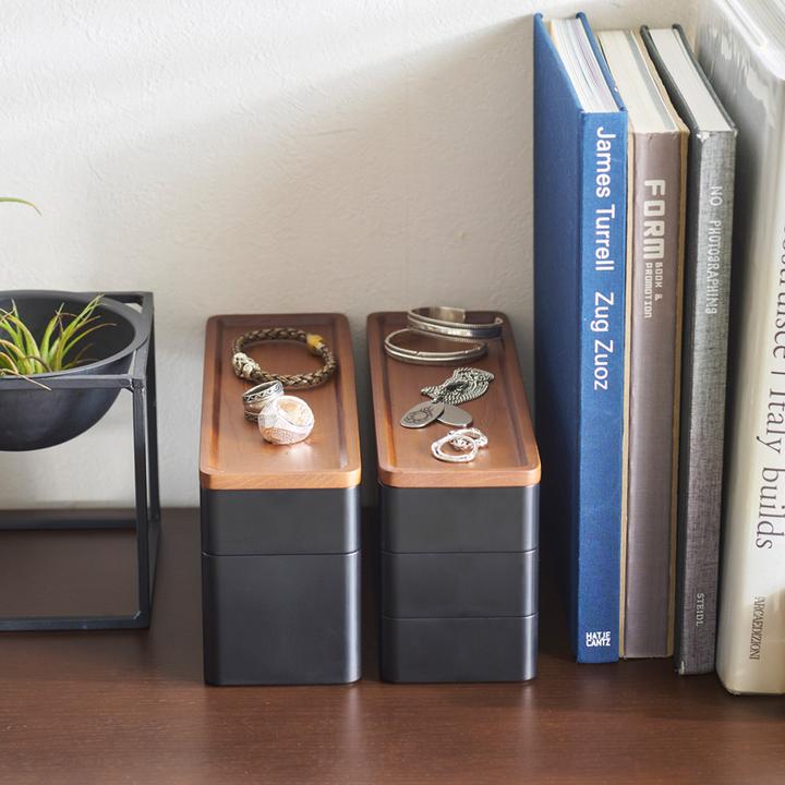 Actual product image Yamazaki 3-tier accessory shelf RIN
