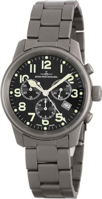 Zeno-Watch Basel Pilot Classic Titanium 7530Q-a1M Chrono (Chronograph, 40 mm)
