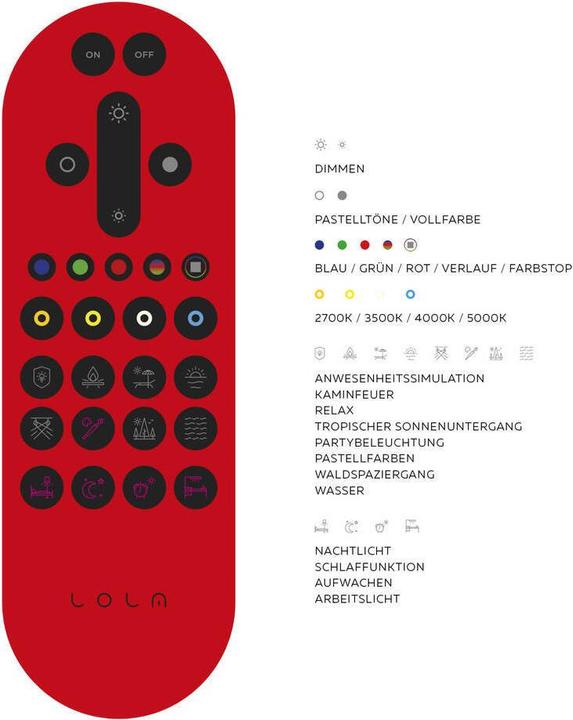 Produktbild Just Light LED Deckenlampe LOLAsmart - Smarthome dimmbar über Fernbedienung, steuerbar per App, CCT, RGB (3600 lm)