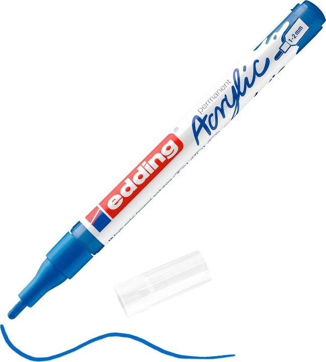 Immagine prodotto Edding Marcatore acrilico 5300 Fine (Blu genziana, 2 mm, 1 x)
