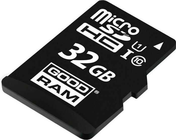 Actual product image Goodram 32GB microSD class 10 UHS I (32 GB, microSDHC, U1, UHS-I)