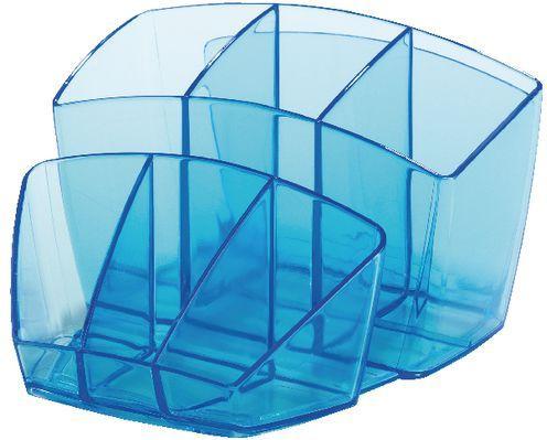 Image du produit Cep Porte-stylos Ice Blue bleu transparent Polystyrène 6 compartiments 14,3 x 15,8 x 9,3 cm