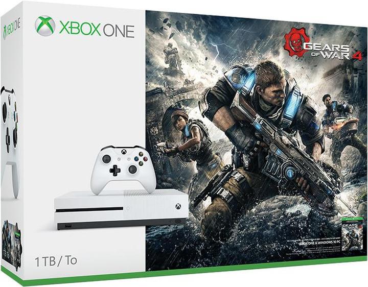 Produktbild Microsoft Xbox One S 1TB, Gears of War 4 Bundle