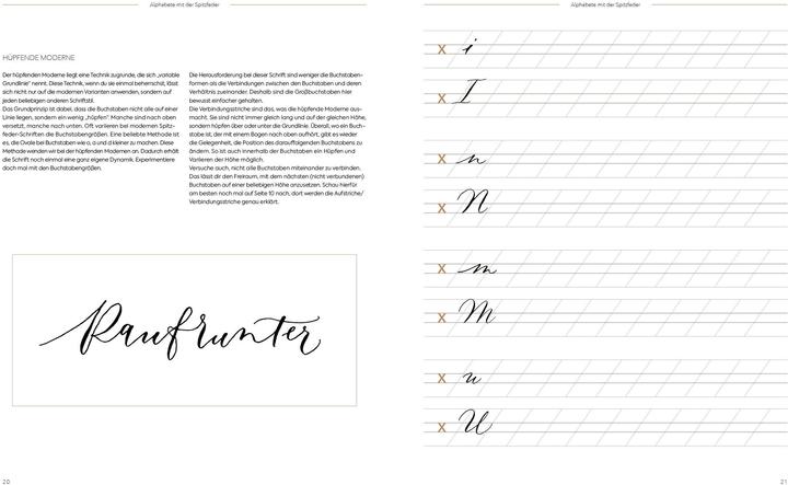 Immagine prodotto Kalligrafie Alphabete – Das praktische Übungsheft (Tedesco, Natasha Safarik, 2021)